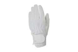 Hy5 Every Day Leather Riding Gloves (White) (L)