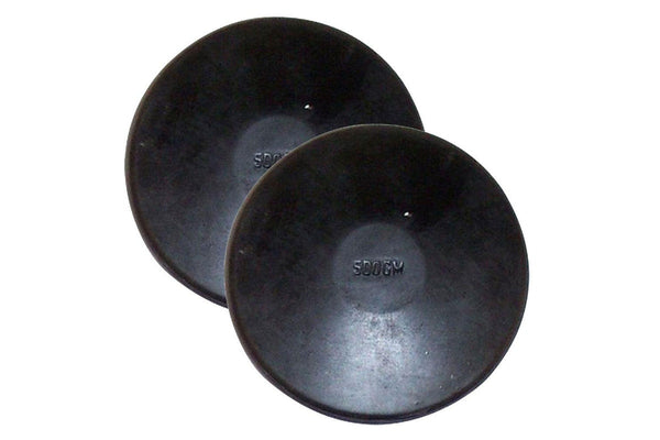 2x Regent 500mg Rubber Discus Track & Field Training Equipment Throw Disk Black