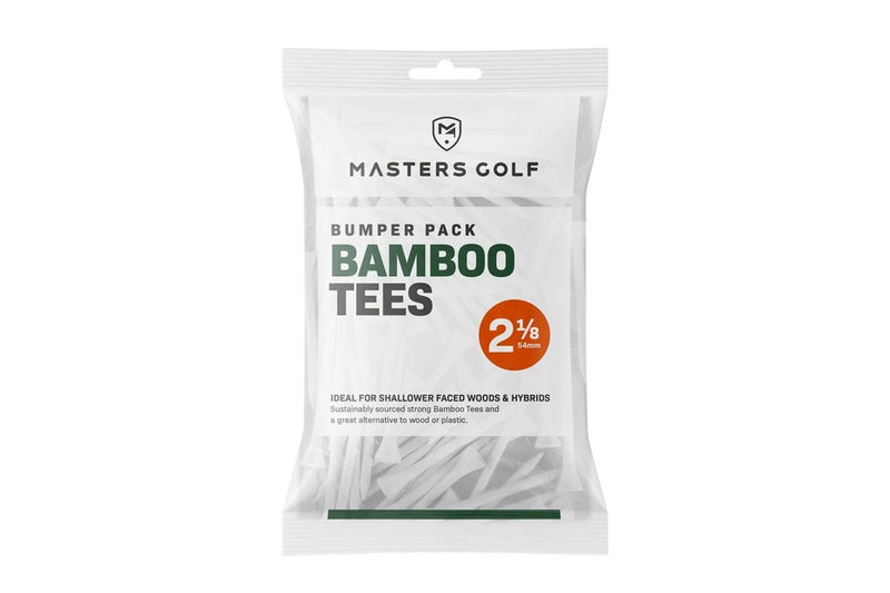 Masters Bamboo Golf Tees (Pack of 130) (White) (54mm)