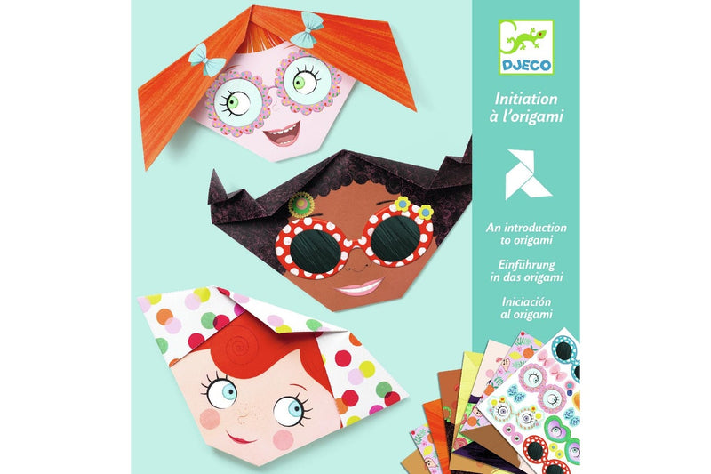 Djeco: DIY Craft Kit - Pretty Faces Origami