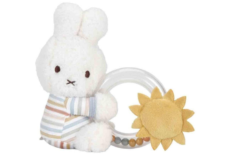 Miffy: Ring Rattle - Vintage Stripes