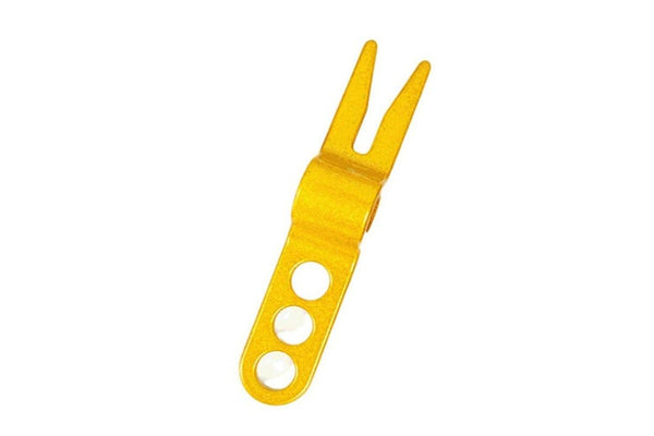 Golf Fork Green Pitch Divot Tool Turf Repair Yellow - Set Of 1