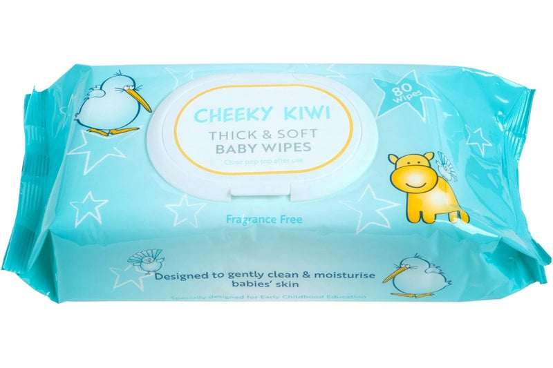 Cheeky Kiwi: Baby Wipes - 195 x 175mm (Pack of 80)