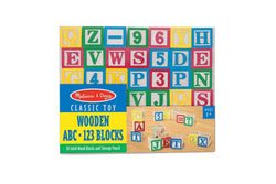 Melissa & Doug: Wooden ABC/123 Blocks Set