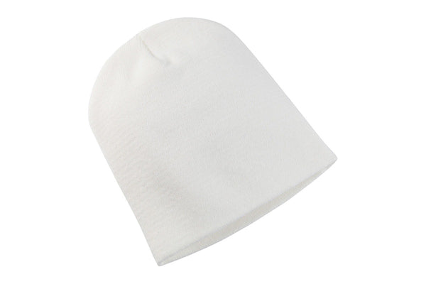 Yupoong Flexfit Unisex Heavyweight Standard Beanie Winter Hat (White) (One Size)