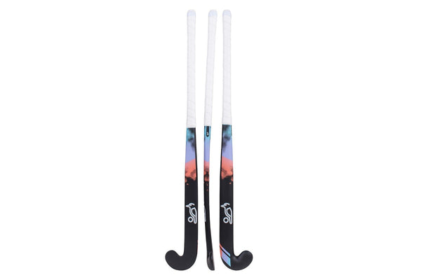 Kookaburra Echo L-Bow Hockey Stick (Black/Multicoloured) (37.5in)