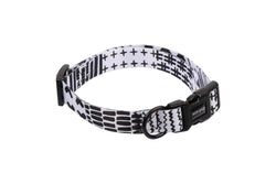 Eco-Pup Dog Outdoor Walking Collar Size Medium Monochrome Pattern Pet Dress Up