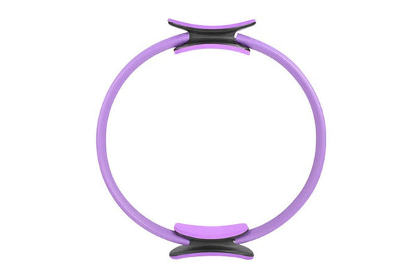 Pilates Ring Resistance Training Tool Yoga Exercise Magic Circle Grip Home Gym Workout - Purple