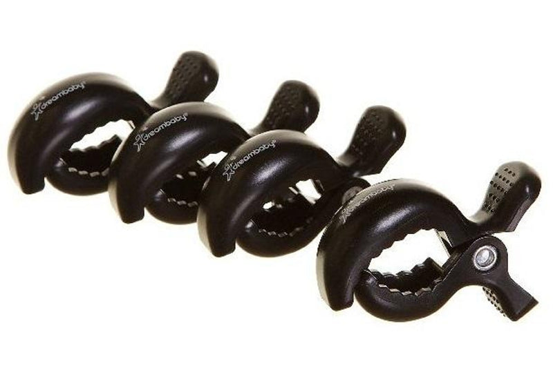 Dreambaby: Strollerbuddy Stroller Clips - Black (4 Pack)