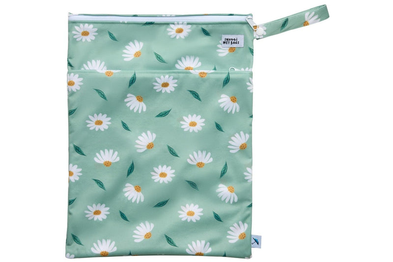 Snazzi: Double Pocket Wet Bag - Daisy Meadow