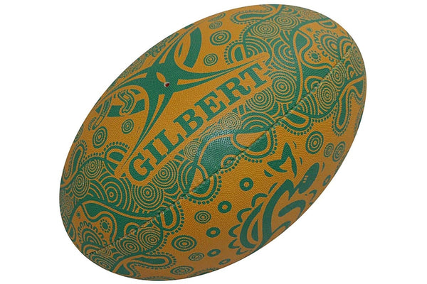 Gilbert Wallabies First Nations Supporter Rugby Ball - Size 5