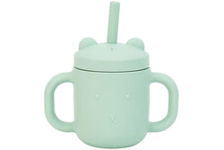 Annabel Trends: Silicone Mini Sippi Bear with Handles - Moss (150ml)