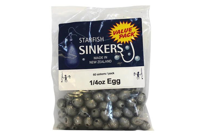 Starfish Egg Sinker Value Pack 1/4oz x 60