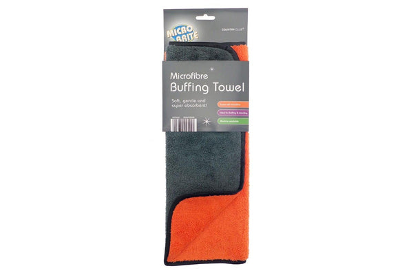 Home & Living Microfibre Buffing Towel (Grey/Orange) (One Size)