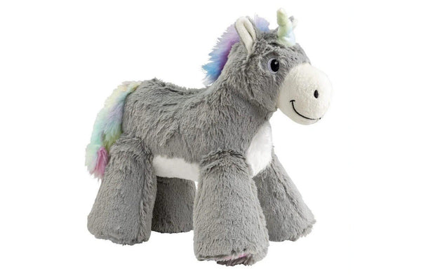 House Of Paws Big Paws Unicorn Plush Dog Toy (Grey) (One Size)