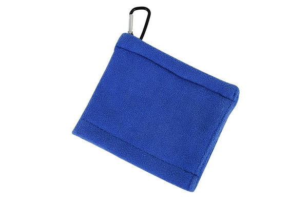 Wet And Dry Used Golf Cleaning Terry Towel With Hook Blue