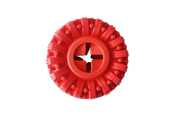 Pet Treat Dispenser Chew Toy - Red