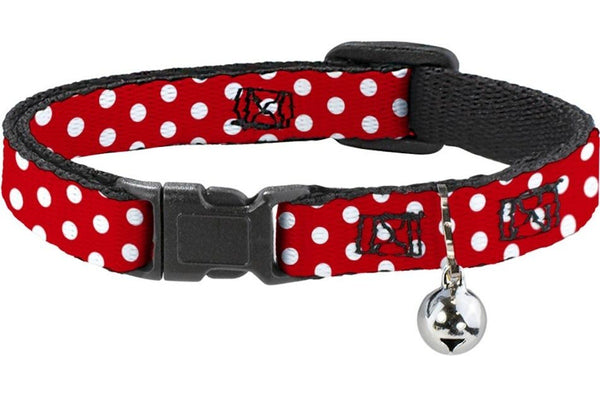 Disney: Minnie Mouse Breakaway Cat Collar with Bell - Polka Dots