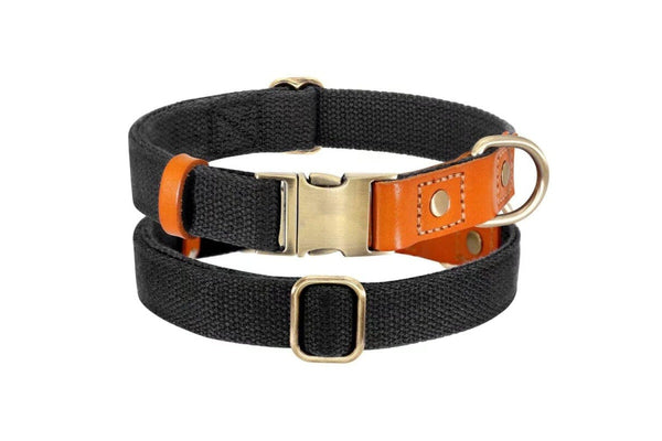 Comfortable Adjustable Durable Nylon Leather Metal Buckle Pet Collars For Small Medium And Large