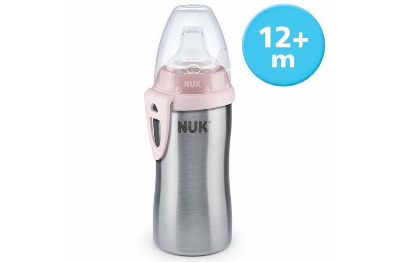 NUK Stainless Steel Active Cup - Pink