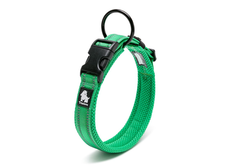 Heavy Duty Reflective Collar Grass Green L -