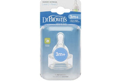 Dr Brown's: Narrow Neck Level 2 Teats - 2 Pack (3 months+)