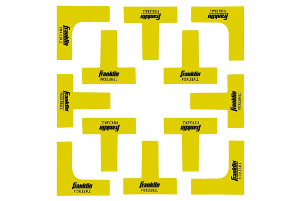 Franklin Pickleball Court Marker Kit (Pack of 12) (Yellow/Black) (One Size)