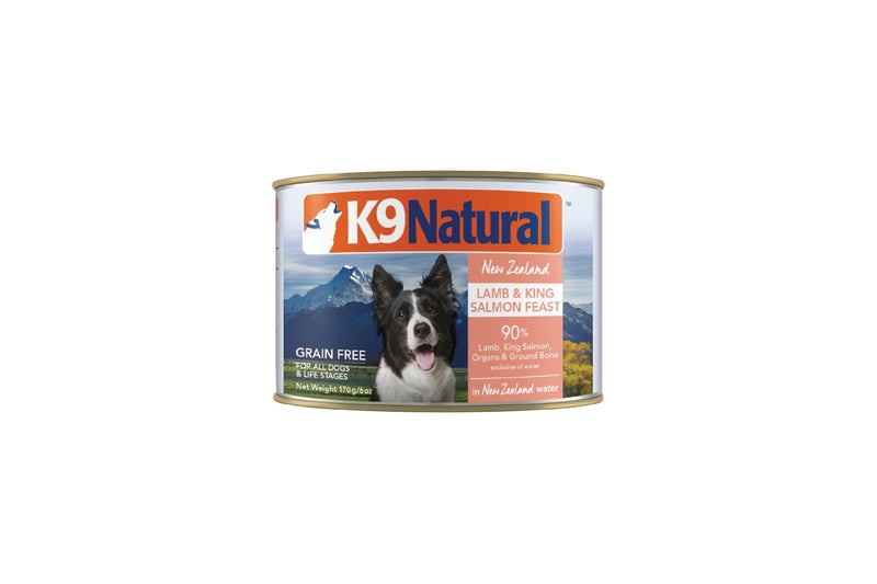 K9 Natural: Canned Dog Food, Lamb & Salmon 170g (12 pack)