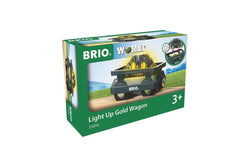 2pc Brio Light Up Gold Wagon Kids Childrens Interactive Pretend Play Toy 3y+