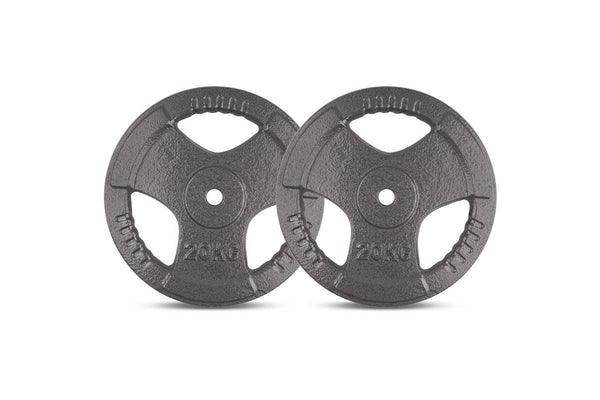 Cortex 20Kg Tri-Grip Standard Plate 25Mm (Pair) - One Size