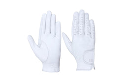 Hy5 Adults Leather Riding Gloves (White) (M)