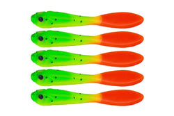 5 Piece 7cm Soft Fishing Lure Pack Dual Colour