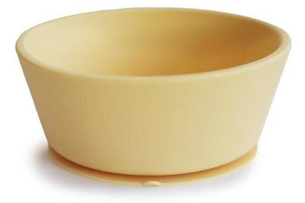 Mushie: Silicone Suction Bowl - Pale Daffodil