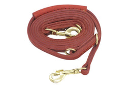 Leather Handle Dog Leash With p Shape Hook