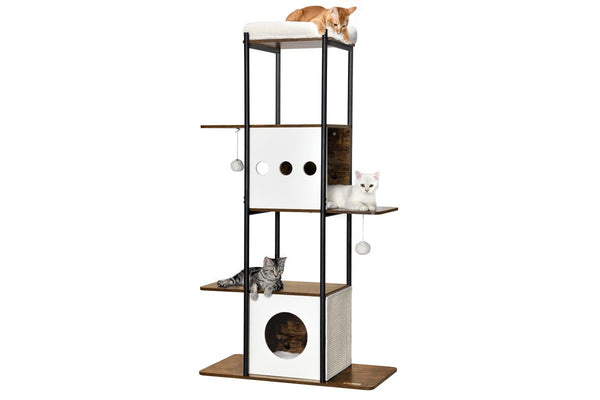 VASAGLE Feandrea Freestanding Timmerman Cat Tree - 152cm