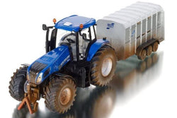 Siku: 8607 1:32 New Holland T8.390 - with Ifor Williams (Muddy)