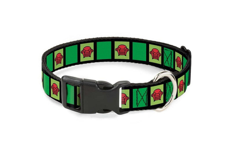 Blue's Clues Dog Collar - Steve's Stripes and Thinking Chair (Medium 1.5")