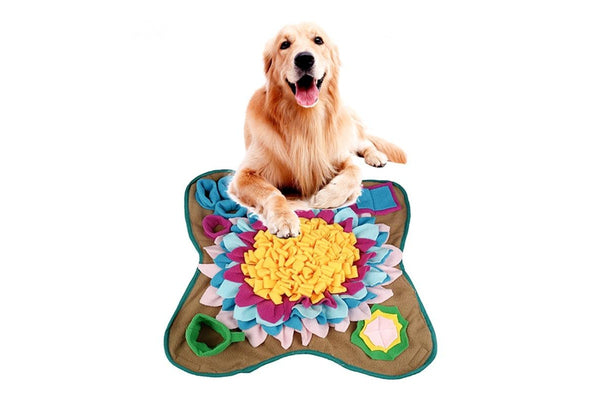 Pet Dog Snuffle Mat Nose Training Sniffing Pad Dog Puzzle Toy Slow Feeding Blanket