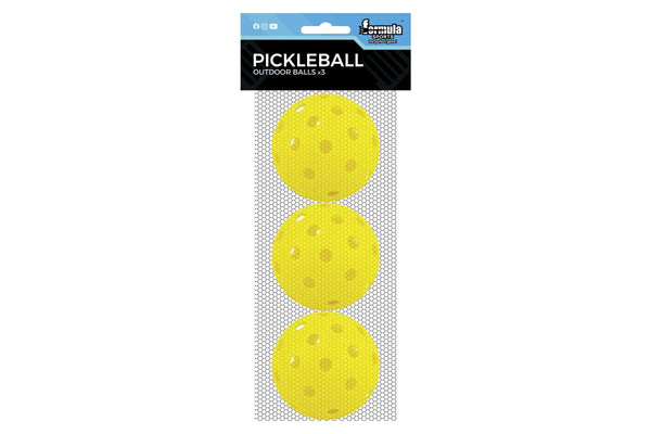 Formula Sports Pickleball Outdoor Balls x 3