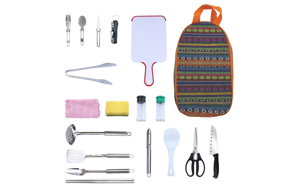 18Pcs Camping Cooking Utensils Set