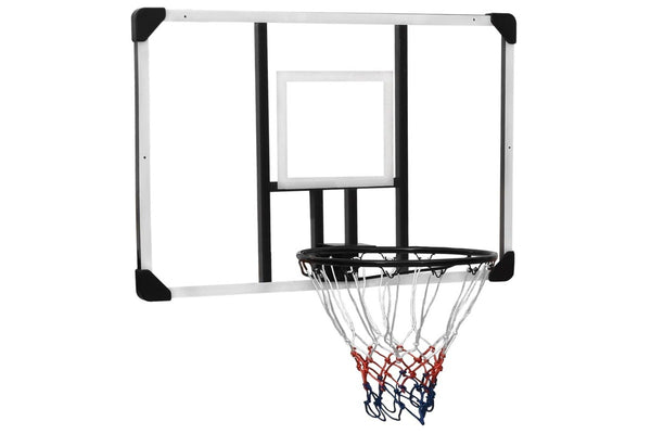 Basketball Backboard Transparent 106X69x3 Cm Polycarbonate - One Size