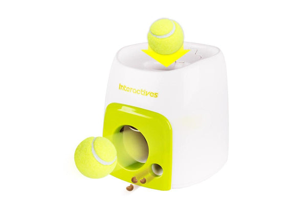 Automatic Ball Launcher Dog Pet Interactive Toy Feeder