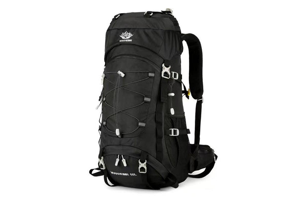 60L Camping Backpack - Black