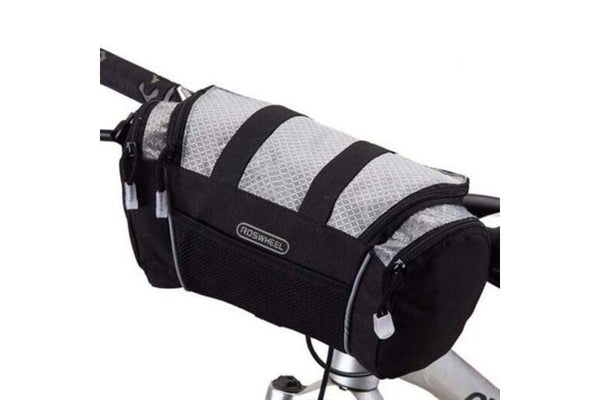 Multi Use 5L Bicycle Handlebar Bag Sling Pack Bike Front Tube Pocket For Camping Hiking Cycling Gray - Standard