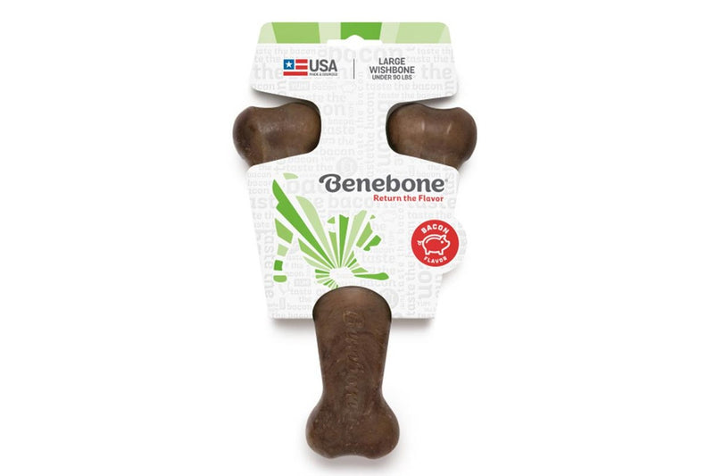 Benebone: Wishbone Bacon Dog Toy - Large