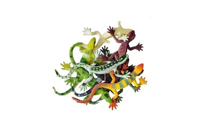 Parties Rus Stretch Lizard Party Favours (Pack of 8) (Multicoloured) (One Size)