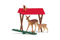 18pc Schleich Feeding The Forest Animals Action Figure Kids Toy Play Set 3+