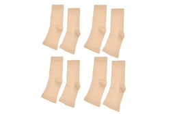 4 Pairs of Unisex Plantar Fasciitis Socks-Nude