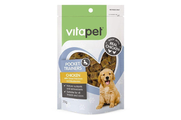 VitaPet: Pocket Trainers Chicken with Sweet Potatoes & Blueberries 70g