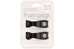 All4Ella: Pram Peg - Black (2 Pack)